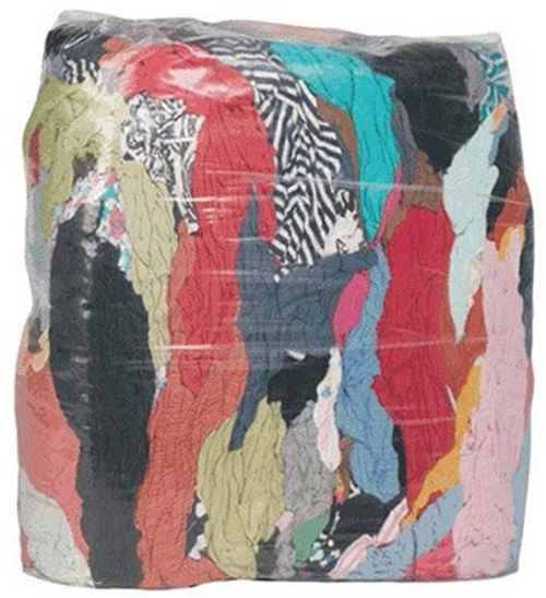 Ветошь хлопчатобумажная, цветная, 10 кг в упаковке