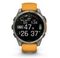 Умные часы Garmin Fenix 8, 47 мм, AMOLED, Sapphire Titanium with spark orange/graphite silicone band