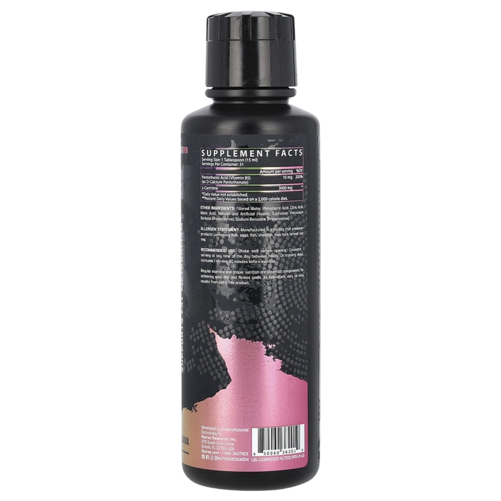 Nutrex Research L-Carnitine 3000 465 ml , L-Карнитин
