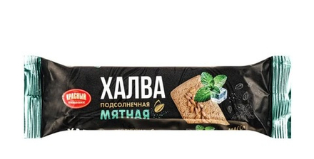 Халва подсолнечная мятная 60г. Красный пищевик