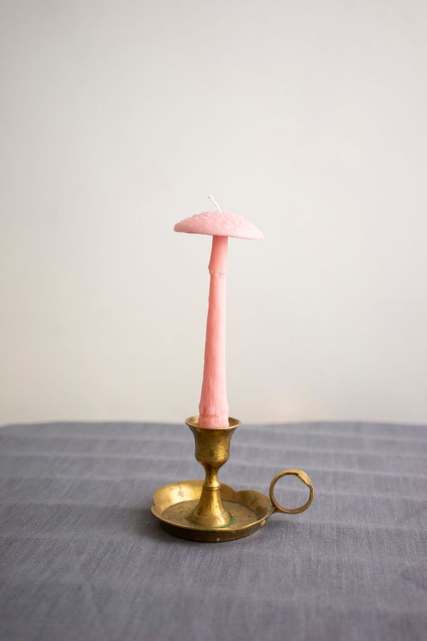 Свеча Мухомор Молодой Розовый (Черная смородина) - фото 1