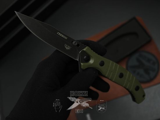 Складной нож Городской НОКС "Геккон" сталь AUS-8 340-580406 c клинком из стали AUS-8, рукоять G10