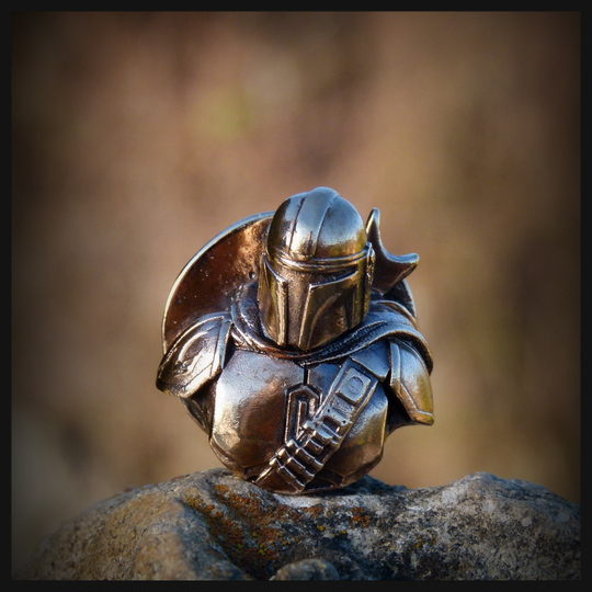 Бусина "Таков Путь" для темляков или браслетов , бронза