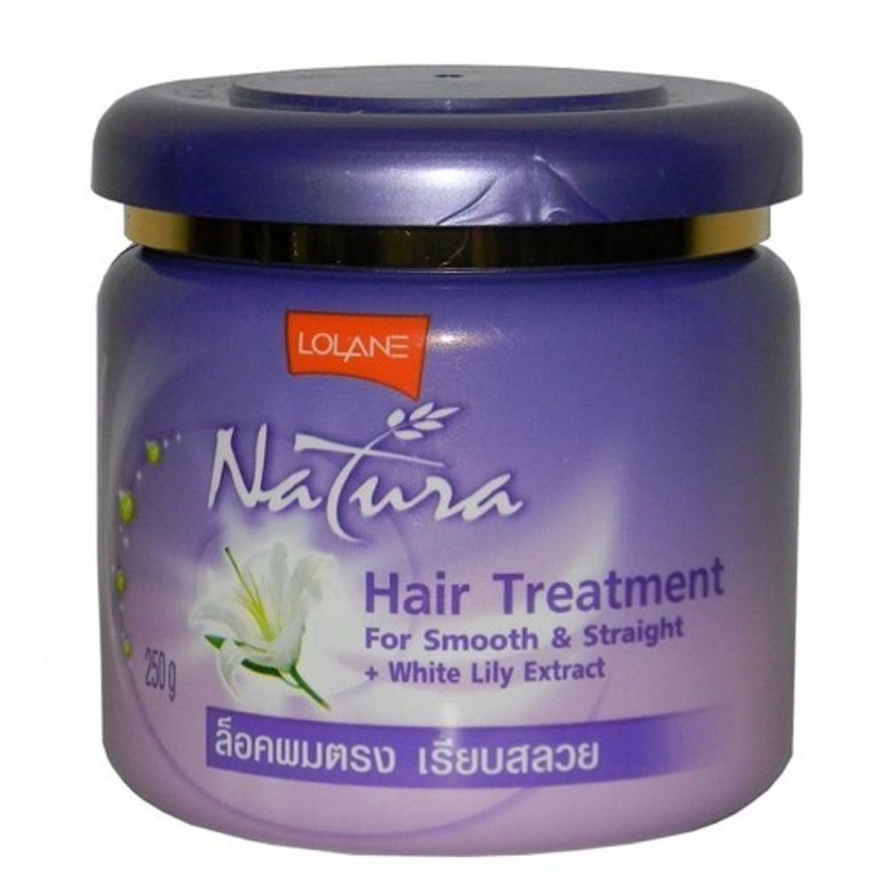 Маска для гладких и прямых волос с экстрактом белой лилии LOLANE Natura Hair Treatment 250гр