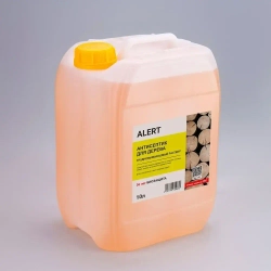 АНТИСЕПТИК для дерева трудновымываемый строительный ALERT Antiseptic 10л. водоотталкивающий защита древесины от плесени, грибков, гнили, черноты, влаги, жуков древоточцев пропитка до 50 м2 поверхности