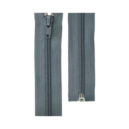 Молния Спираль "GAMMA", р/м, 50 см, однозамковая, №309 т.серый