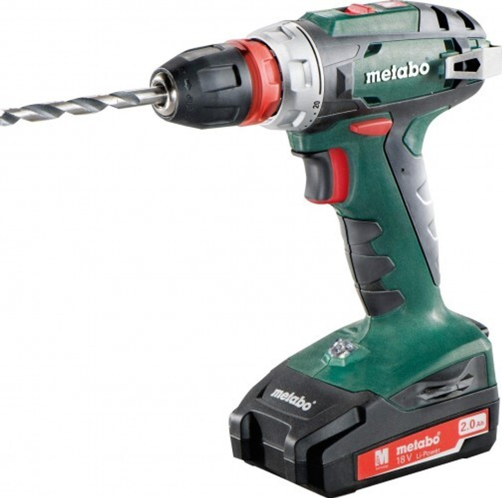 Аккумуляторный шуруповерт METABO BS 18 Quick 2x2,0 Ач, патрон 10 мм 602217500