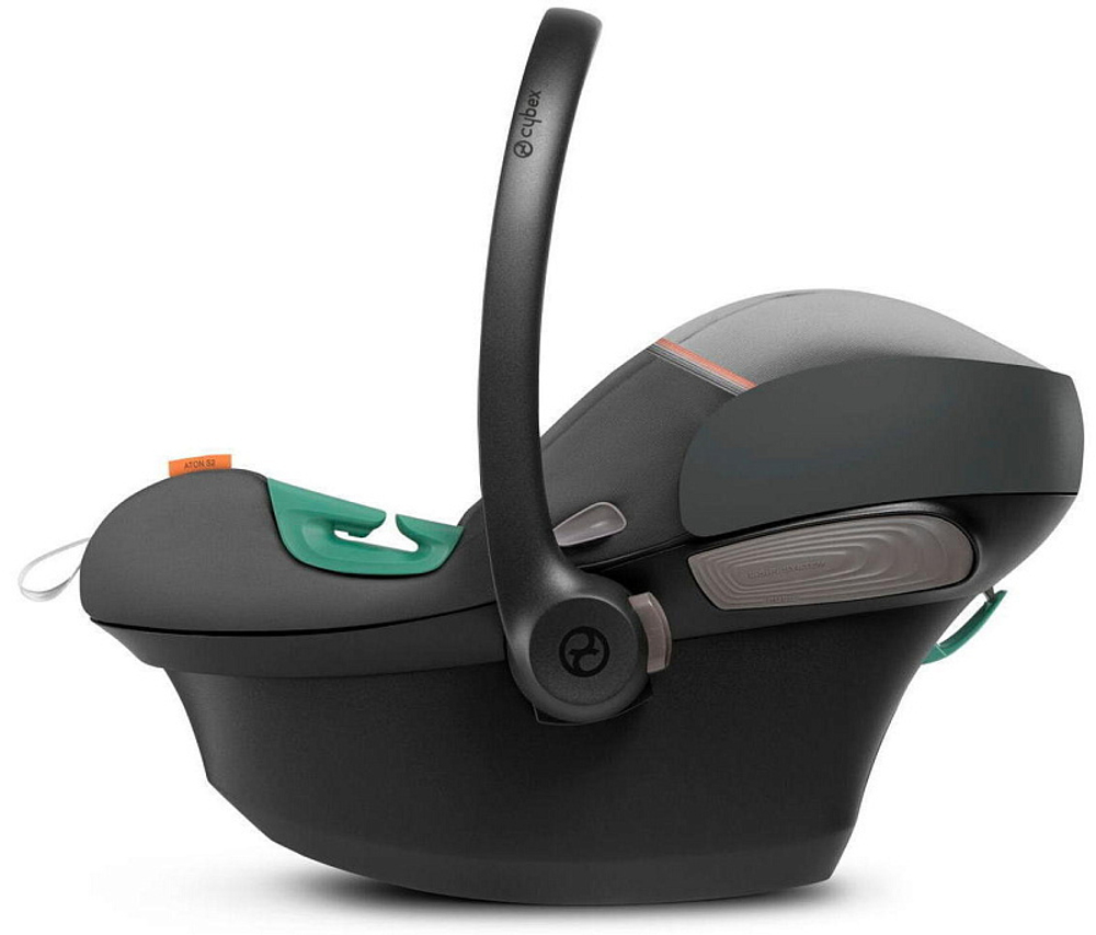 Коляска Cybex Balios S Lux BLK complete Aton S2 Lava Grey 3 в 1 Moon Black с дождевиками