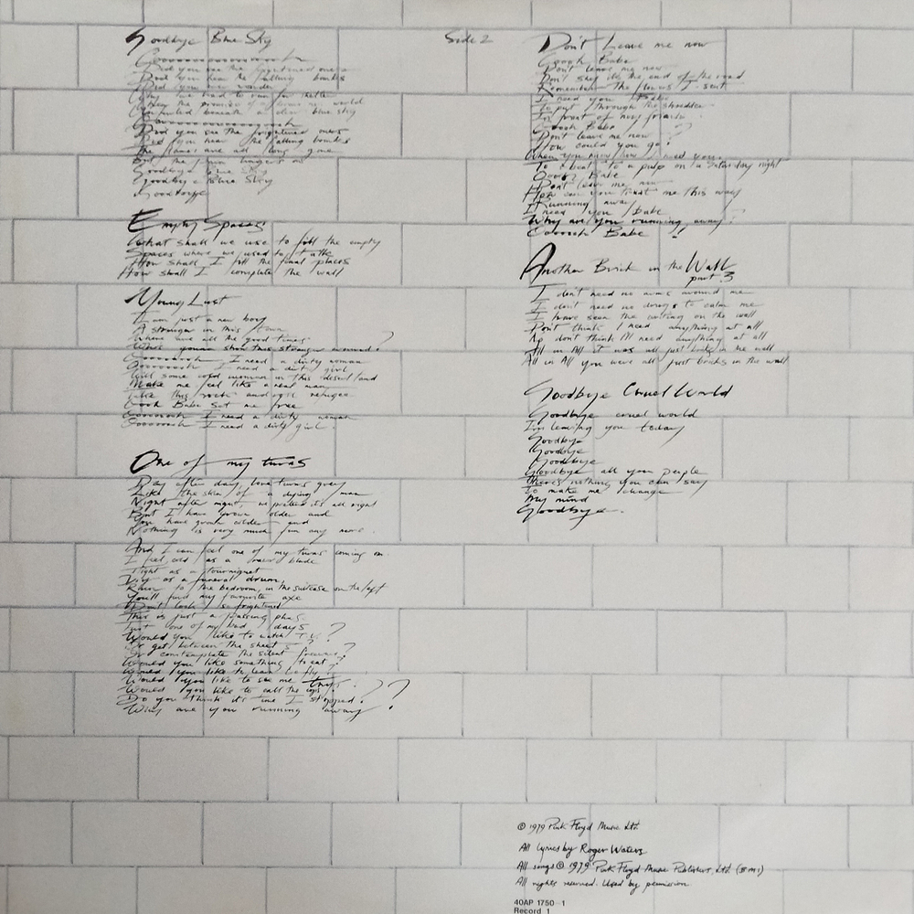 Pink Floyd / The Wall (2LP)