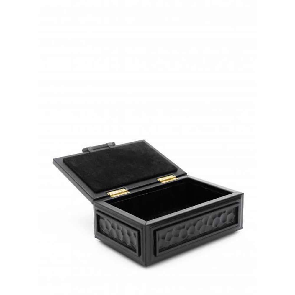 Шкатулка прямоугольная «Turtle». Цвет черный