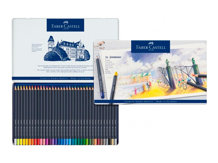 Цветные карандаши Goldfaber, в метал. коробке, 36 шт.