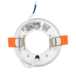 Светильник встраиваемый ЭРА KL81 WH/GD под лампу GX53 белый/золото