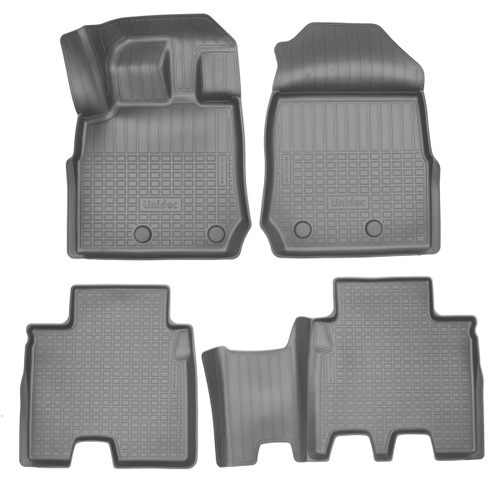 Ковры в салон Norplast/Unidec для Isuzu MU-X II (2020-), Серый, 1,2 ряд, арт.NPA11-C34-560-G