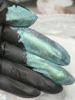 Премиум пигмент 9055 - Зелёно-салатовый мерцающий блеск 50-250 мкм - универсальный