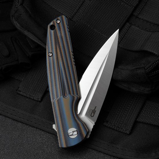 Нож Bestech BG34D-1 Fin с клинком из стали Sandvik™ 14C28N, рукоять G10