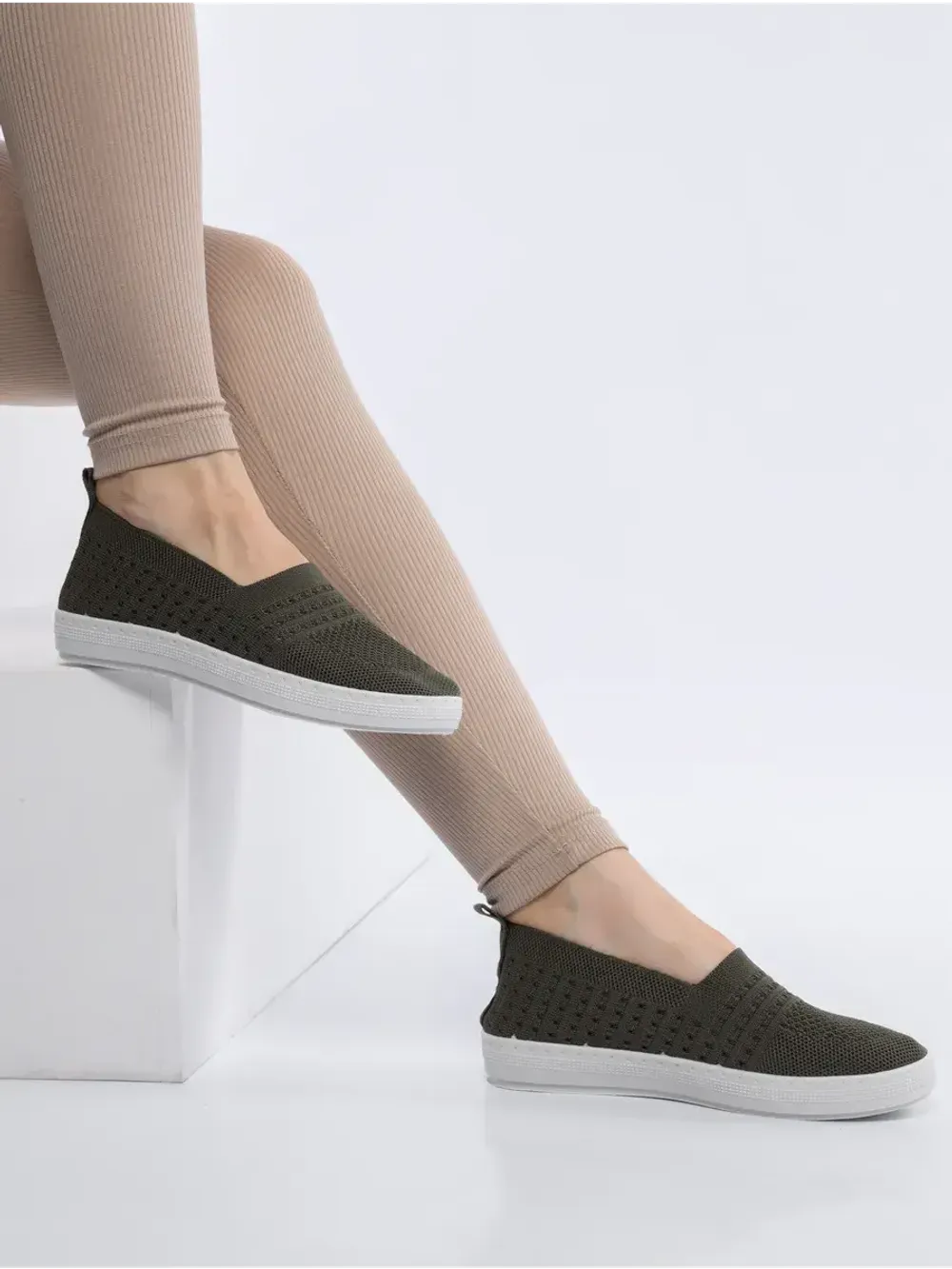 Мокасины летние текстильные