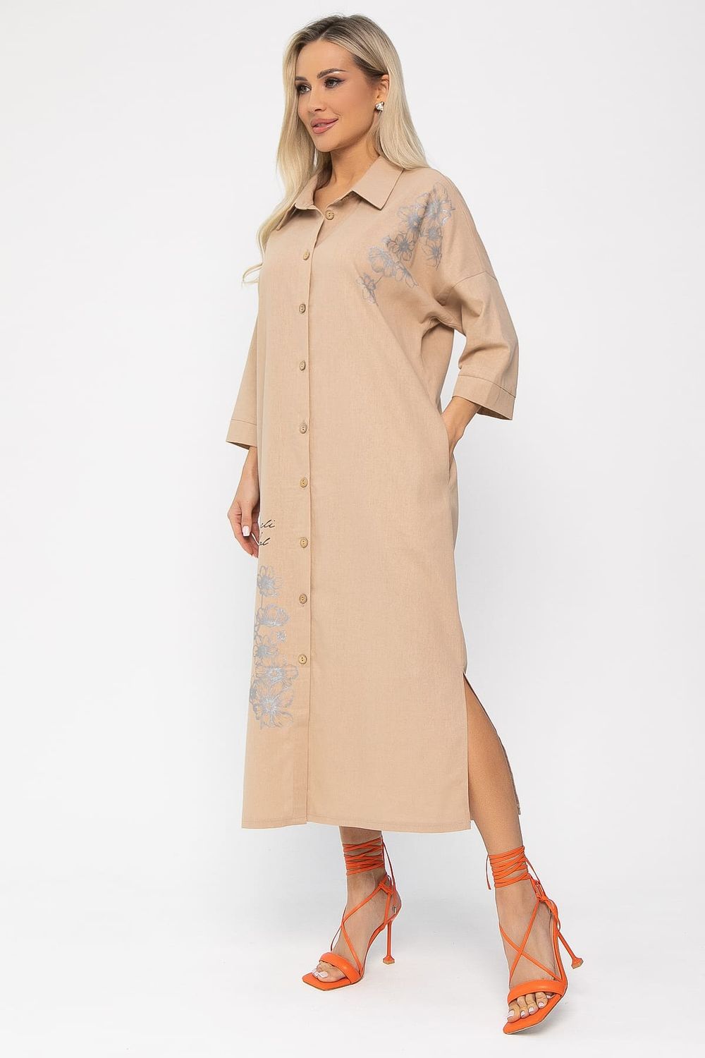 Платье Мирослава (бежевое) П15469-7М LT Collection