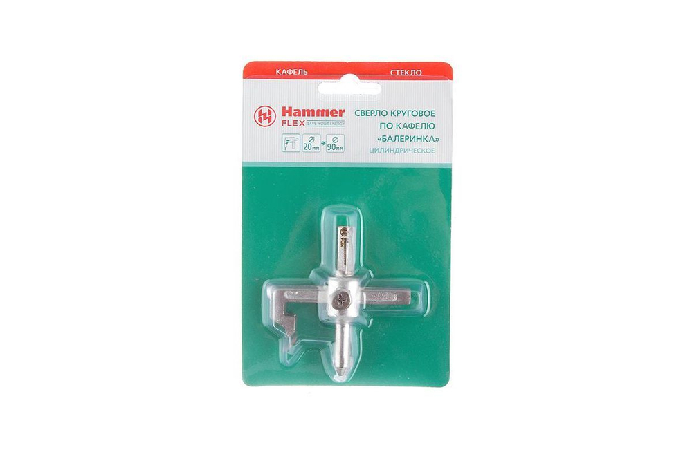 Сверло по плитке HAMMER Ф12х100мм (202-408 DR GL BN )