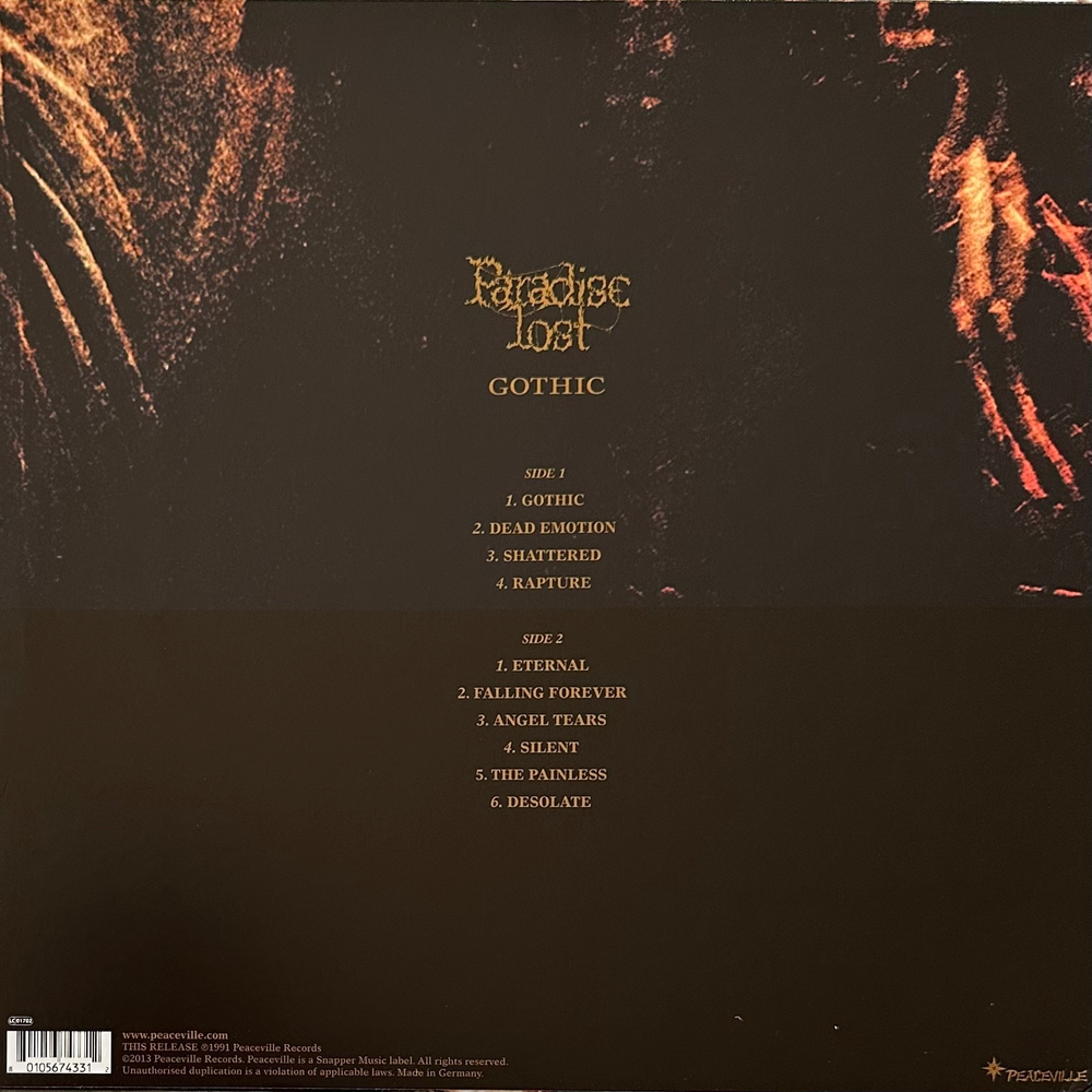 Paradise Lost - Gothic (Германия 2013г.)