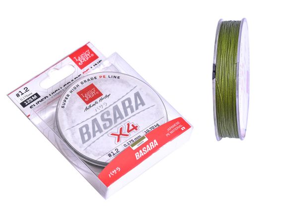 Леска плетёная Lucky John Basara Green 125/017