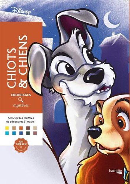 Раскраска по номерам Coloriages mysteres Disney - Chiots & chiens - Щенки и собаки 128стр. - 2019452383