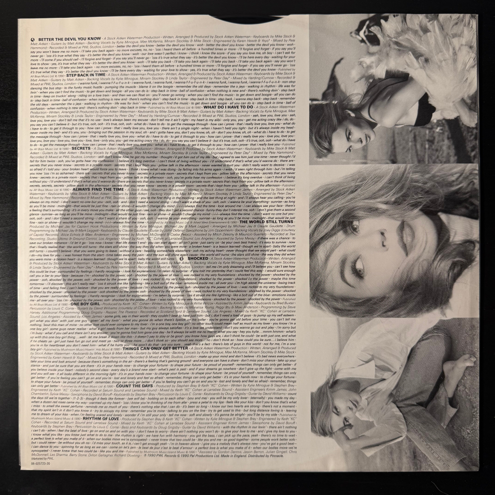 Kylie – Rhythm Of Love (Скандинавия 1990г.)