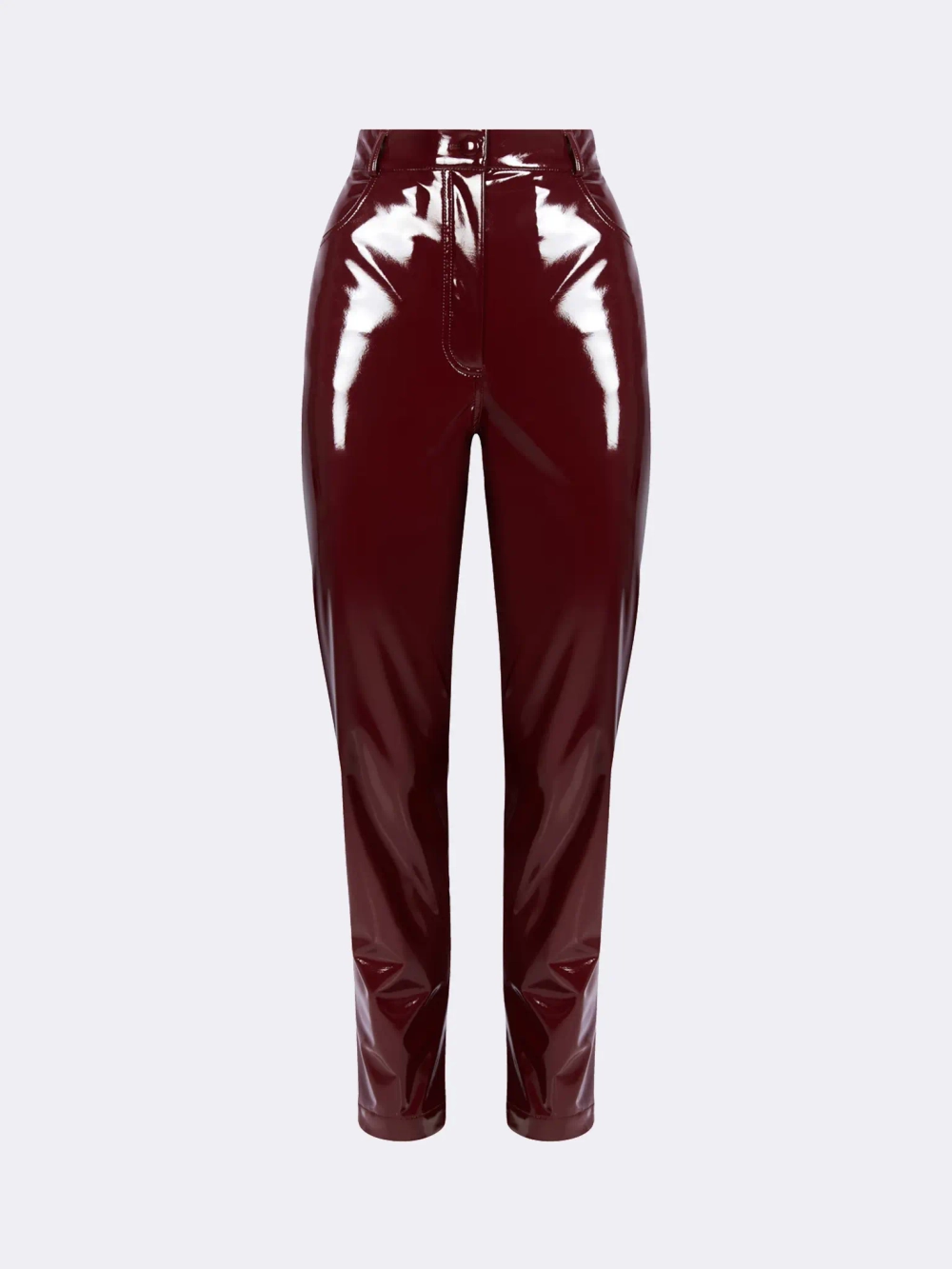 Брюки бордовые из лаке OLA OLA