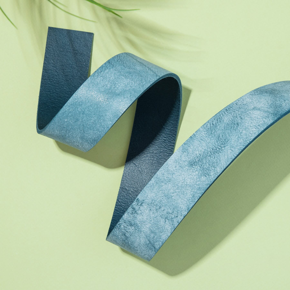 Ременная заготовка Аляска СКА34 цв. Синий, толщ. 3,3-3,5 мм