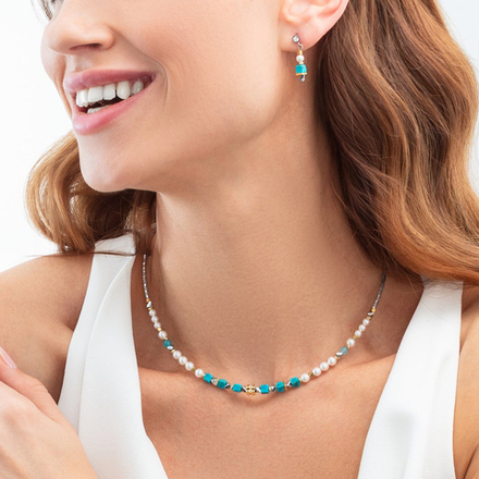 Колье Coeur de Lion Turquoise 4314/10-0600