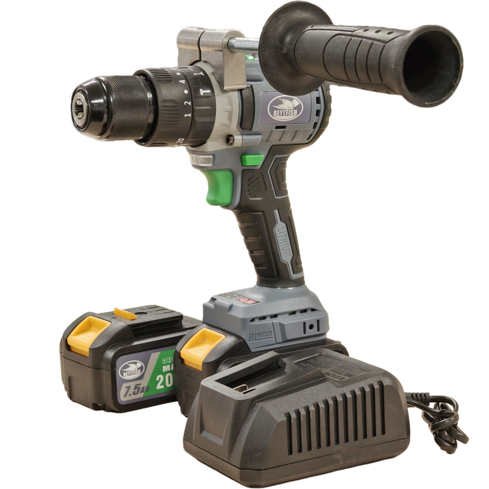 Шуруповерт ReytFish D-5213 20V 7.5Ah 100N.m +2 аккумулятора
