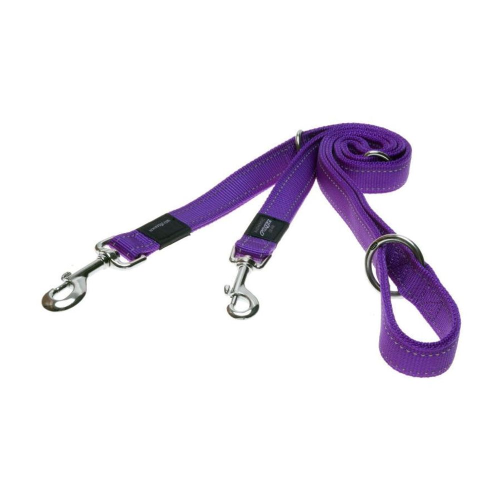 Поводок перестежка для собак утилити xl 25мм 1,8 м фиолетовый