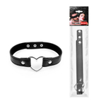 Черный ошейник с сердечком (Цвет: черный)