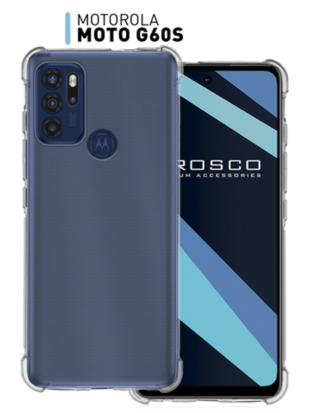 Чехол ROSCO для Motorola Moto G60S оптом (арт. MOTO-G60S-HARD-TPU-TRANSPARENT)