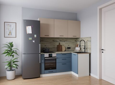 Кухонный гарнитур угловой Fusion 1000х1800 (38мм)