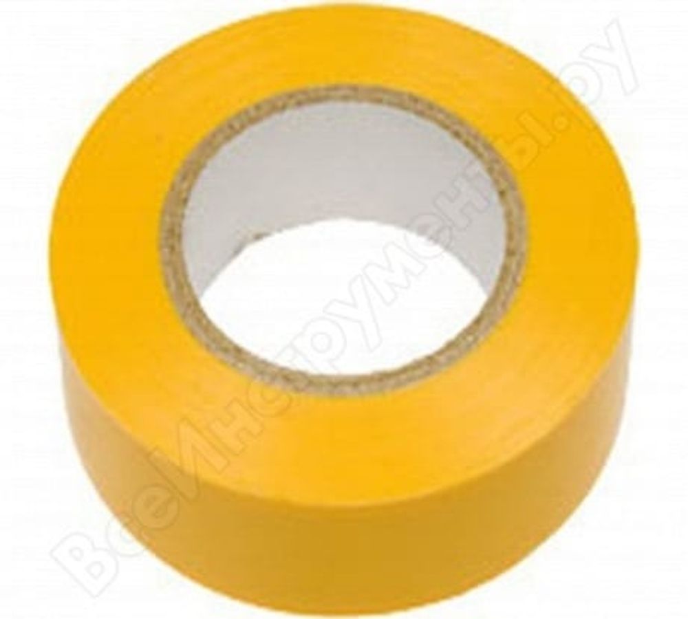 Изолента ПВХ 19мм желтый (20м)