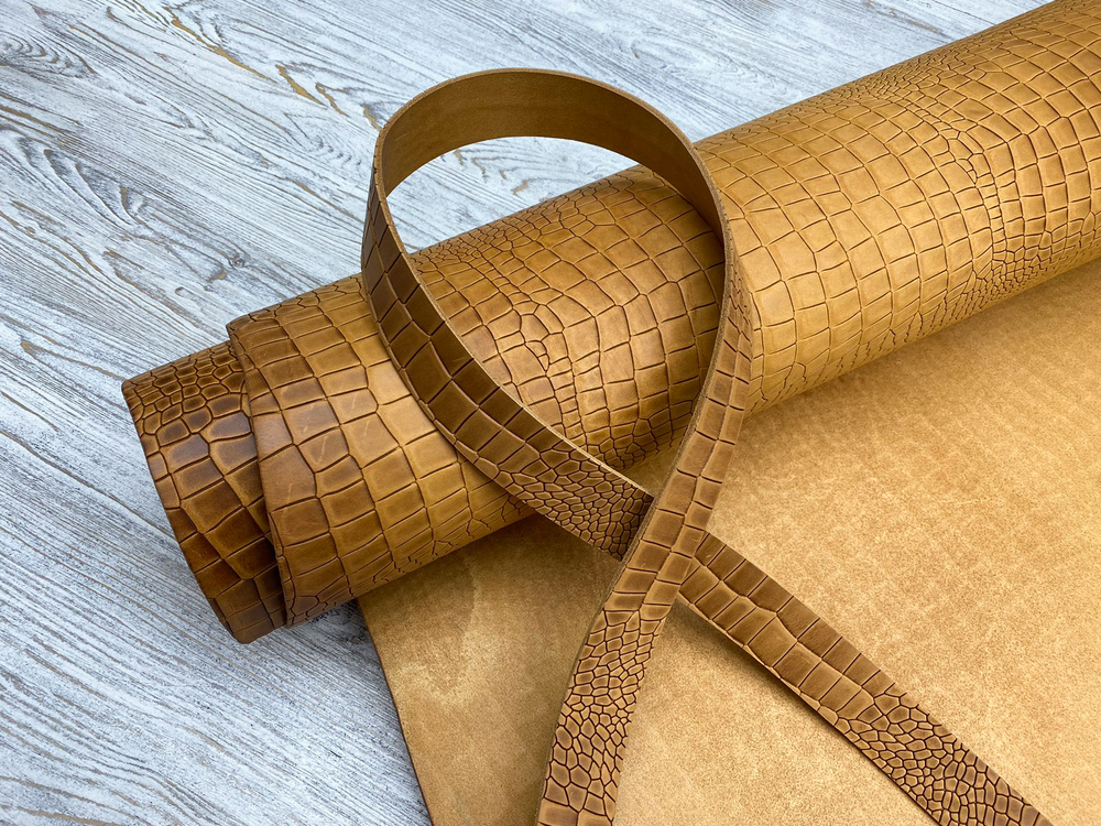 Ременная кожа Tucson Tan (3,5+ мм), цв. Натуральный