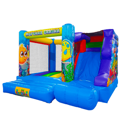 Коммерческий надувной батут "Морская сказка" 4*3,5*2,5 м