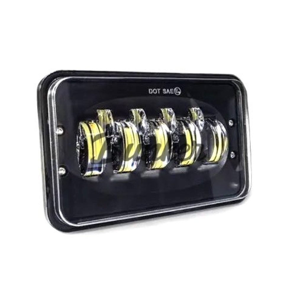 Светодиодная фара прямоугольная 9 линз 12/24V (G0374)