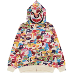 A Bathing Ape X Kidsuper Camo Shark Full Zip Худи