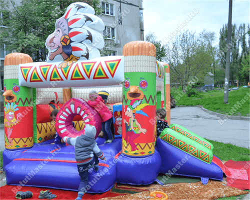Коммерческий надувной батут "Индеец"