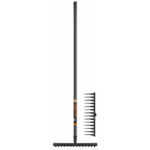 Грабли садовые прямые 14 зубьев с черенком Finland