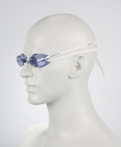 Очки для плав. SPEEDO Swedish Goggles, 8-00413410030, ПРОЗР.-ГОЛУБ.линзы, регул. перен., белый