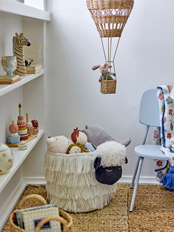 Корзина для хранения Bloomingville Dolly owieczka, прямоугольная, хлопок, 40 25 см, белая