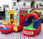 Детский надувной батут "Радужный" с печатью