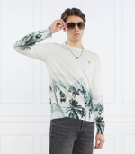 Свитер TYSON LS CN ALLOVER GUESS - зеленый(M3GR09 Z3640)