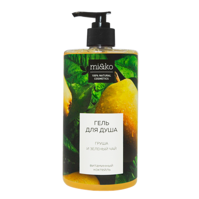 Гель для душа Mi&Ko Груша и зеленый чай 700 мл