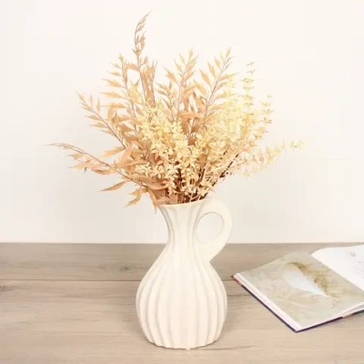 Ваза керамическая «Валенсия»15*26*9см песочная