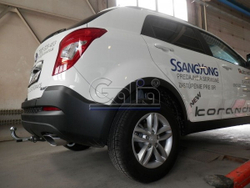 Фаркоп оцинкованный Galia S129A для Ssang Yong New Actyon 2011-(паспорт и сертификат в комплекте)(без электрики)