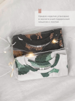 Комбинезон на манжетах Mjölk Имбирный пряник, с рукавом реглан