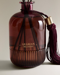 Zara Home Аромадиффузор Arabian Bloom 480 мл, тростниковые палочки микадо, аромат цветочный, Розовый